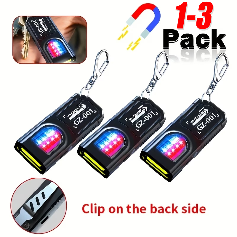 Keychain Flashlight - 강력한 미니 COB LED 키체인 손전등