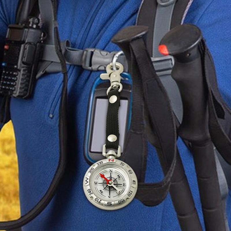 Compass Keychain Mini - 미니 생존 나침반 휴대용 야외 캠핑