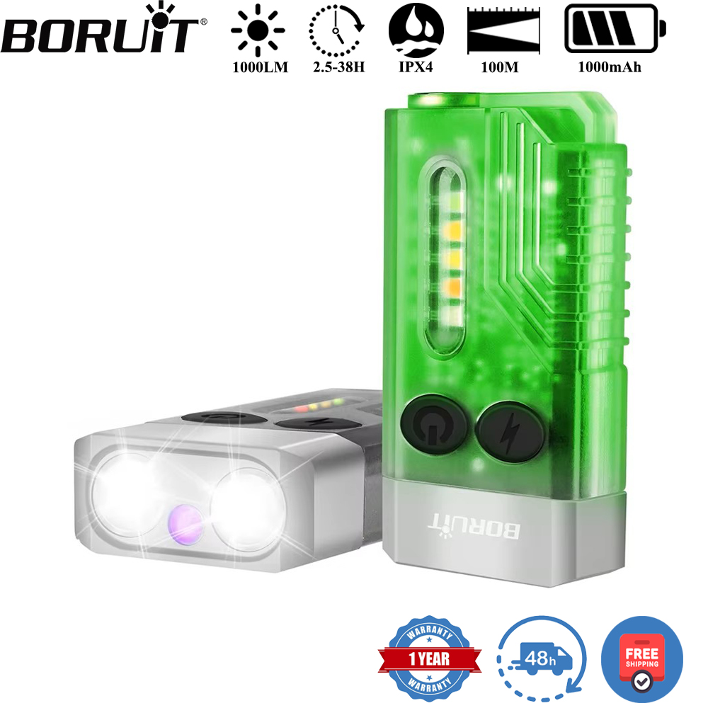 Keychain Flashlight - BORUiT V10 키체인 UV LED EDC