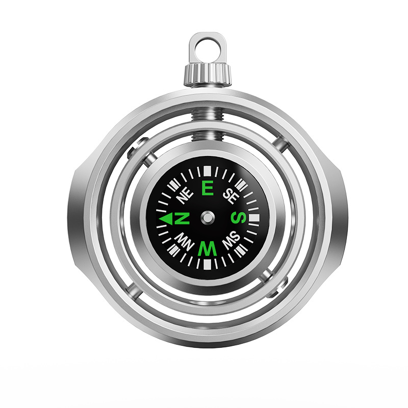 Compass Keychain Mini - 미니 컴퍼스 핑거팁 피젯 롤러 키체인