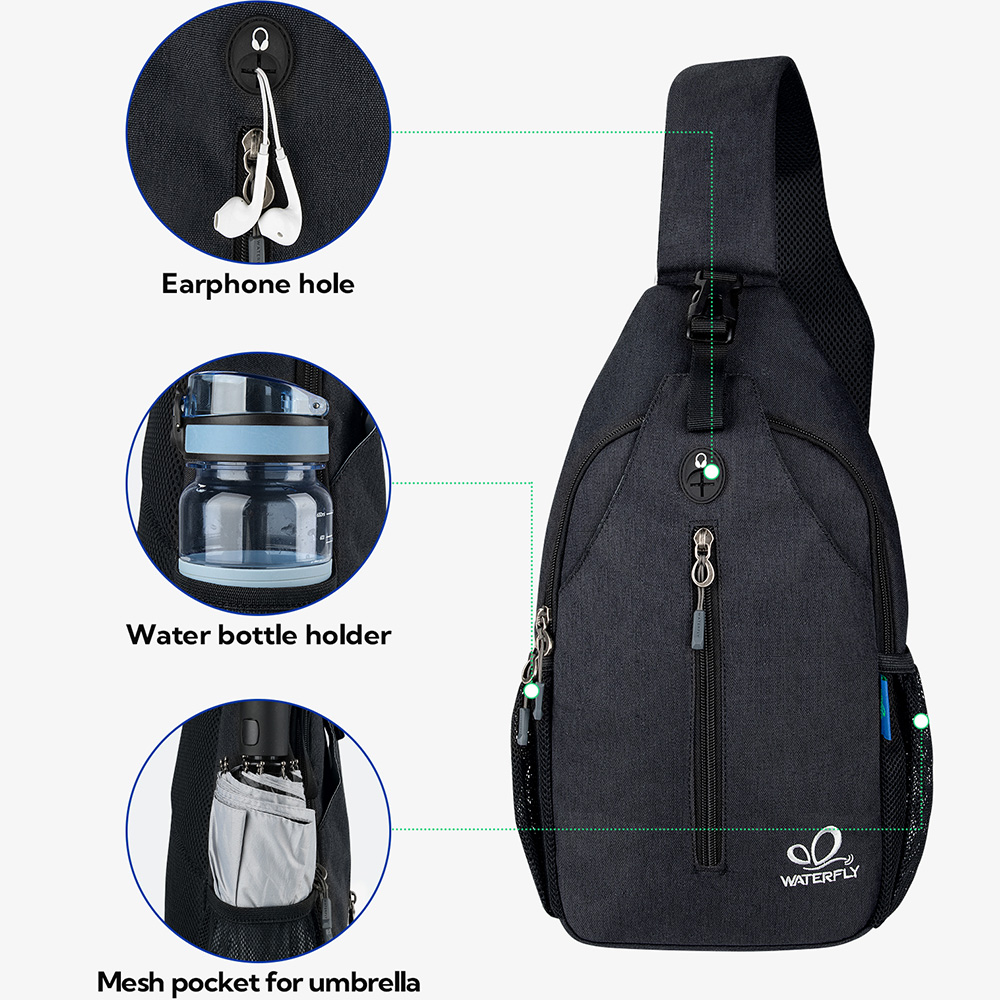 WATERFLY 크로스 바디 슬링 백 가슴 가방 데이  - Edc Carry Bag 리뷰 및 가격
