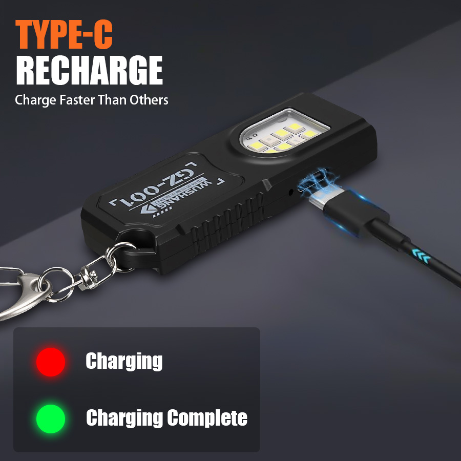 강력한 미니 COB LED 키체인 손전등 USB C 충 - Keychain Flashlight 리뷰 및 가격