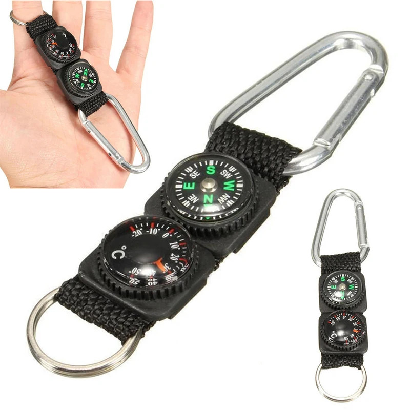 1pc 유니버설 다기능 3 In 1 캠핑 등산 하이킹  - Compass Keychain Mini 리뷰 및 가격