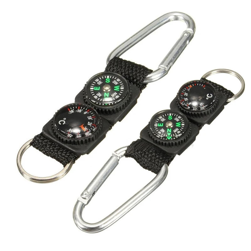1pc 유니버설 다기능 3 In 1 캠핑 등산 하이킹  - Compass Keychain Mini 리뷰 및 가격
