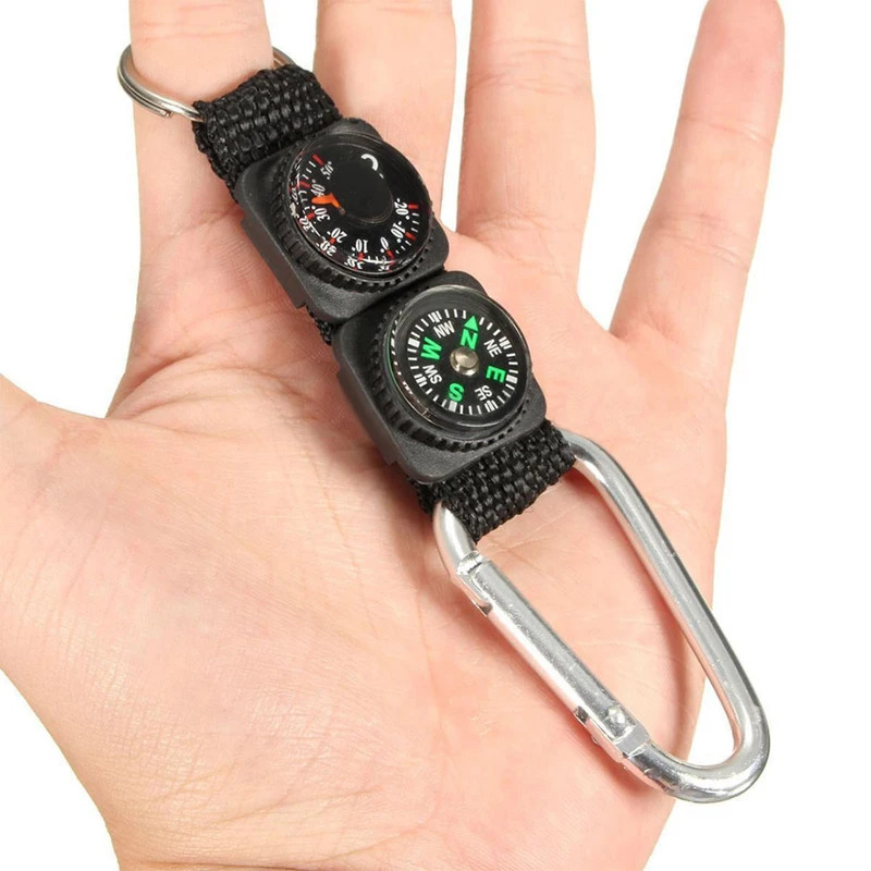 1pc 유니버설 다기능 3 In 1 캠핑 등산 하이킹  - Compass Keychain Mini 리뷰 및 가격