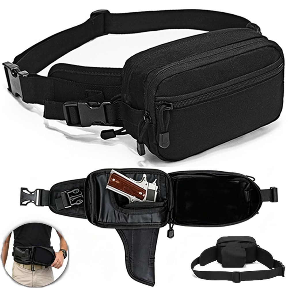 전술용 권총 가방, 숨겨진 홀스터가 있는 권총 케이스, - Edc Concealed Carry Fanny Pack 리뷰 및 가격