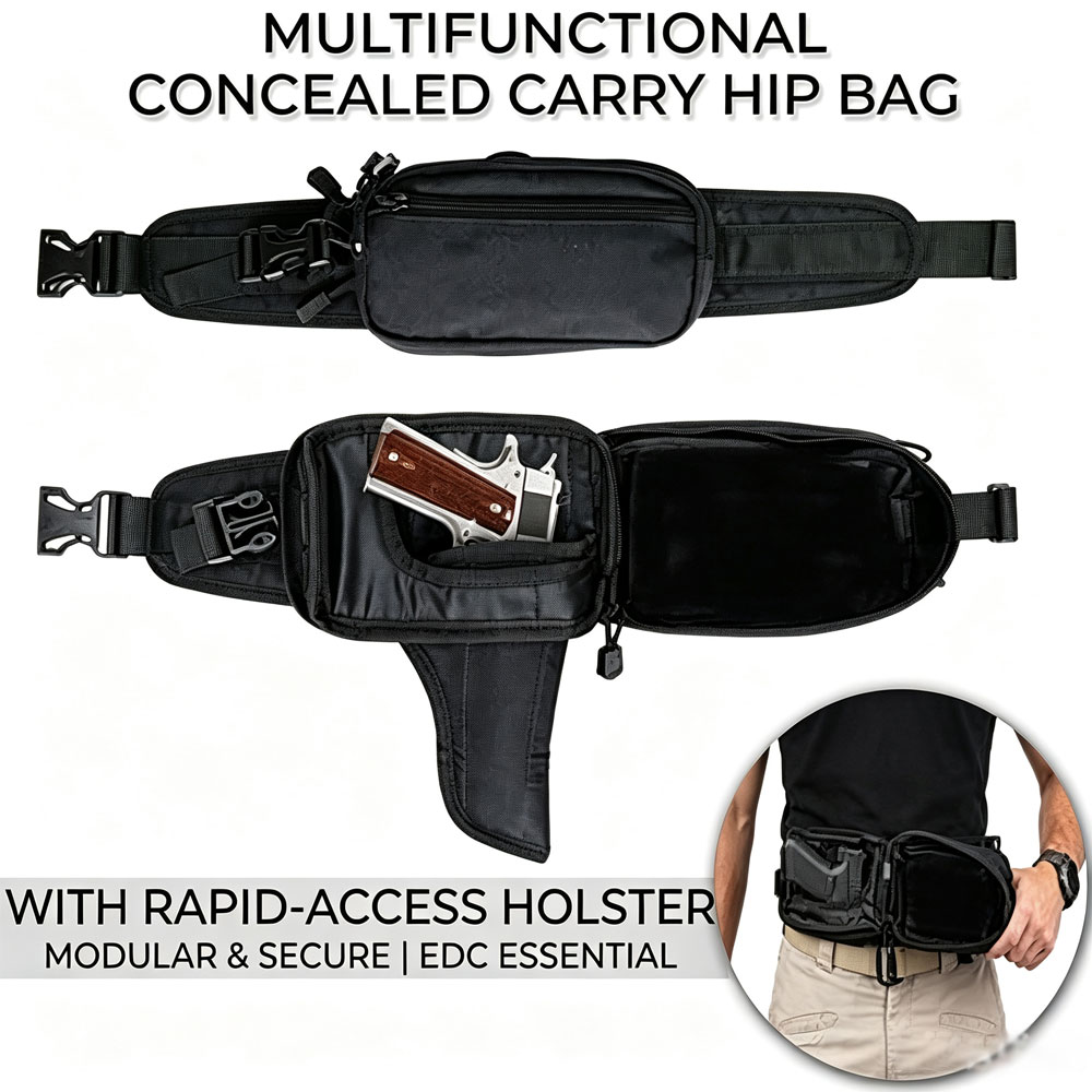 전술용 권총 가방, 숨겨진 홀스터가 있는 권총 케이스, - Edc Concealed Carry Fanny Pack 리뷰 및 가격