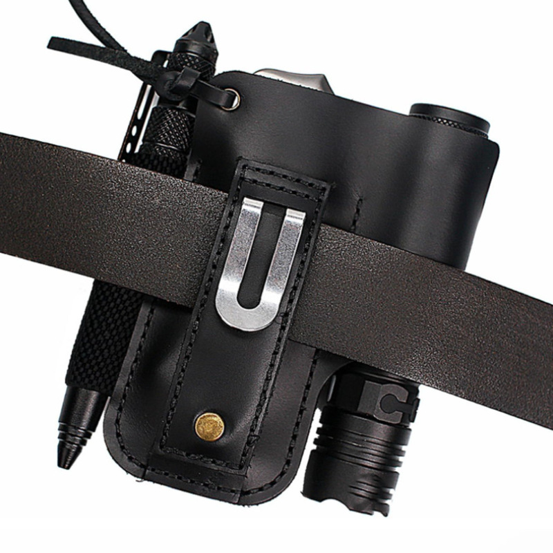 EDC 가죽 손전등 도구 홀스터 다기능 야외 전술 벨트 - Edc Carry Bag 리뷰 및 가격