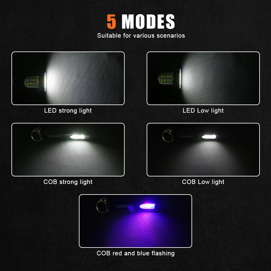 다기능 미니 COB LED 키체인 손전등 USB 충전식 - Keychain Flashlight 리뷰 및 가격