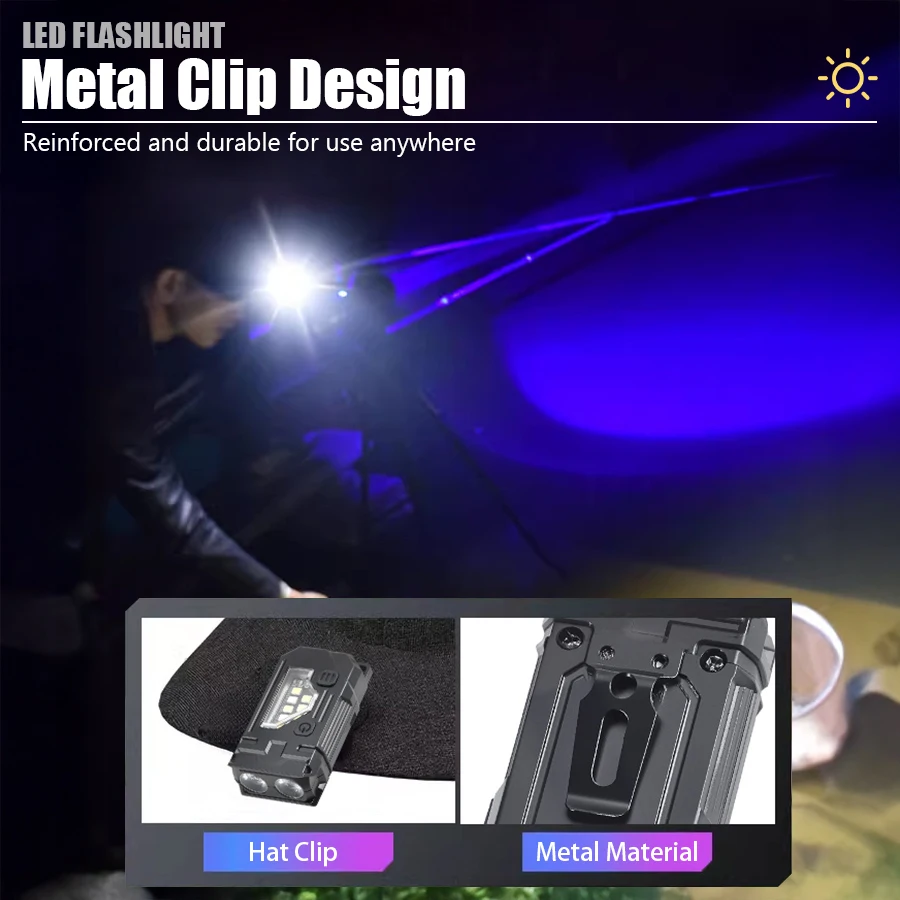 미니 키체인 EDC 손전등 - 펜 클립과 모자 클립이  - Keychain Flashlight 리뷰 및 가격