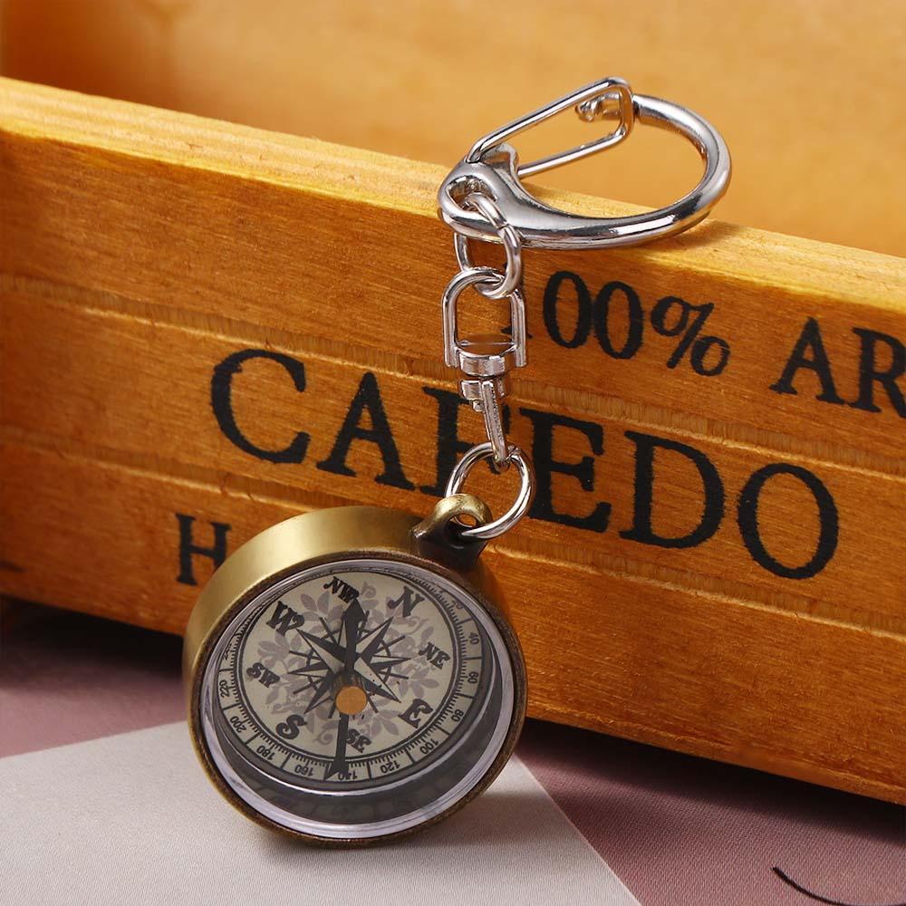 1개 키체인 아연 합금 빈티지 휴대용 등산 장비 펜던트 - Compass Keychain Mini 리뷰 및 가격
