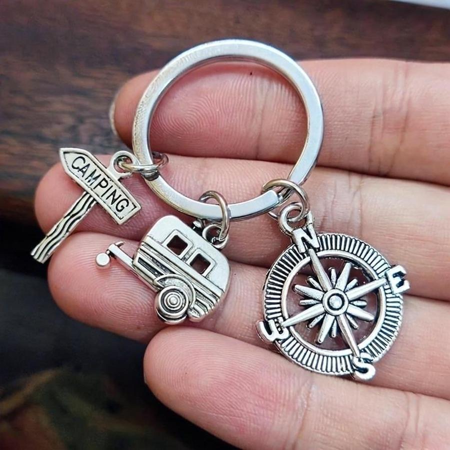 1/5/10/20/50/100개 캠핑 RV 키체인, 캠 - Compass Keychain Mini 리뷰 및 가격