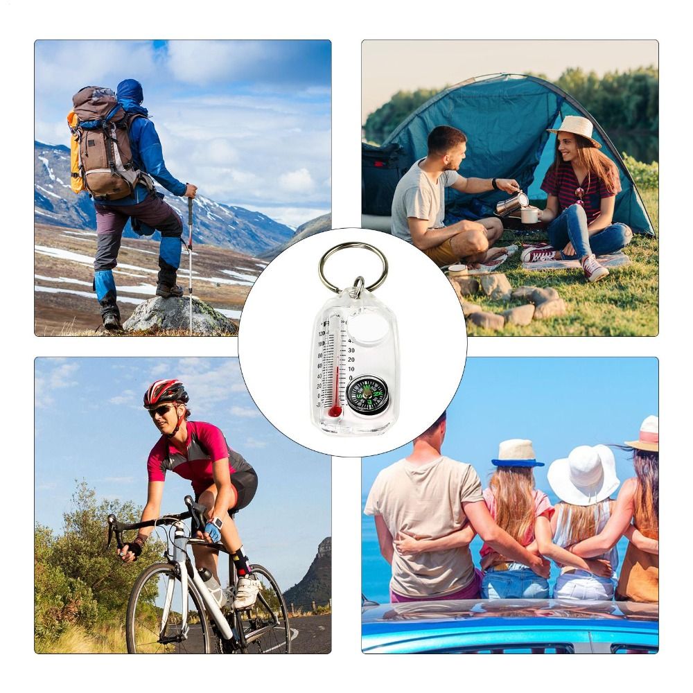 휴대용 3-in-1 기능 미니 나침반 열쇠고리 형광 콤 - Compass Keychain Mini 리뷰 및 가격