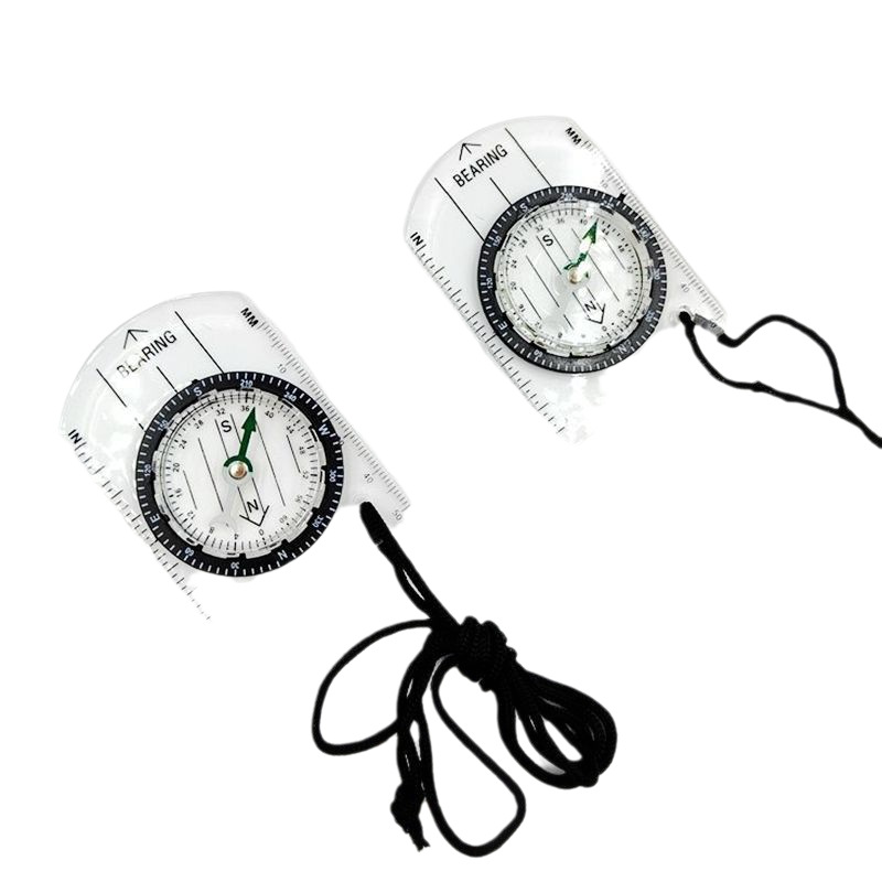 1개/2개 신형 야외용 미니 아크릴 투명 스케일 나침반 - Compass Keychain Mini 리뷰 및 가격