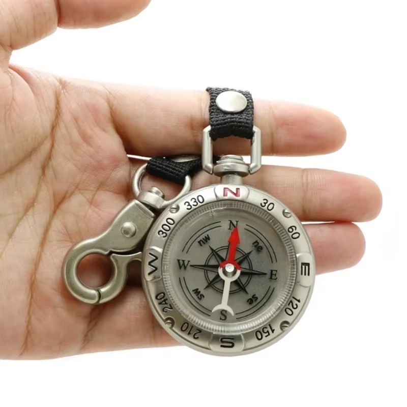 끈이 달린 열쇠고리가 있는 미니 나침반, 다기능 전문  - Compass Keychain Mini 리뷰 및 가격