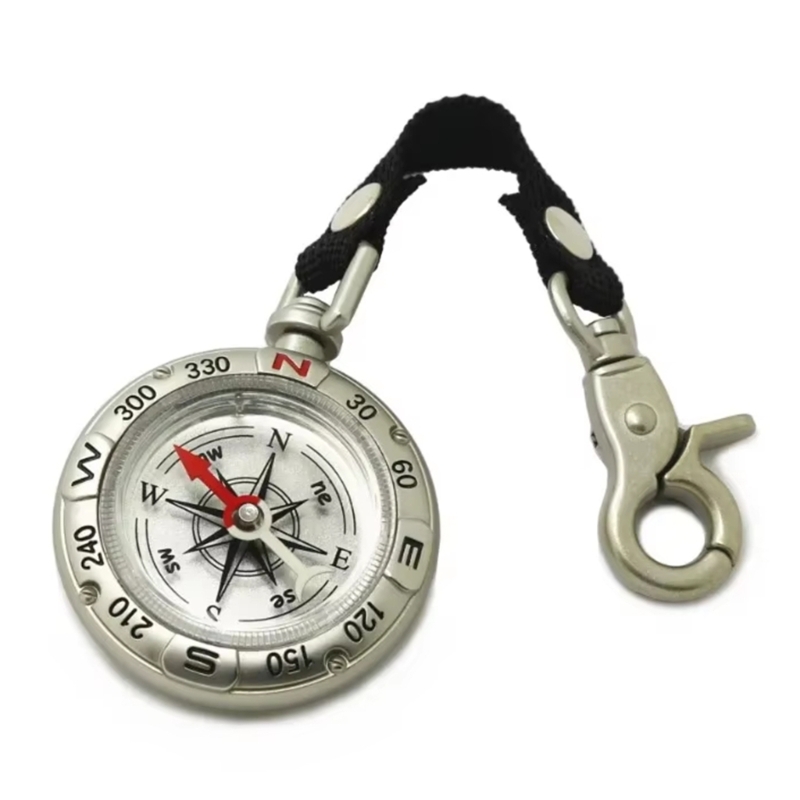 끈이 달린 열쇠고리가 있는 미니 나침반, 다기능 전문  - Compass Keychain Mini 리뷰 및 가격