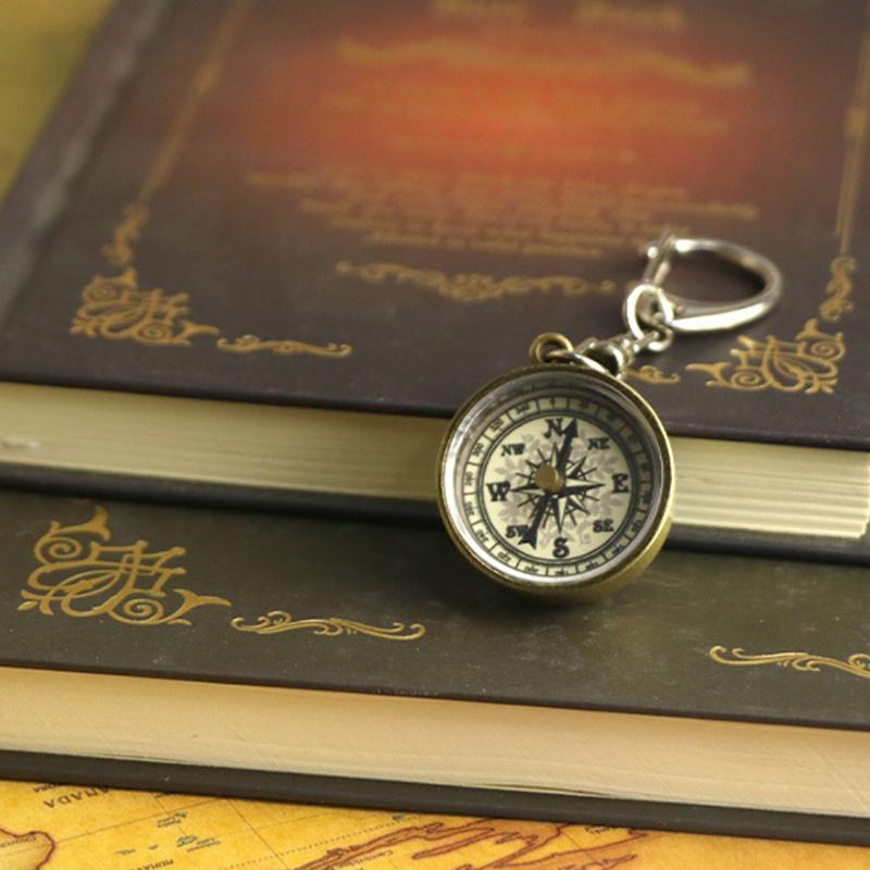 핫세일 등산용품 키체인 빈티지 도구 휴대용 아연 합금  - Compass Keychain Mini 리뷰 및 가격