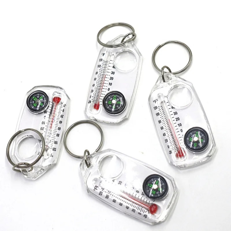 3 in 1 키체인 나침반 휴대용 미니 키체인 야외 온 - Compass Keychain Mini 리뷰 및 가격