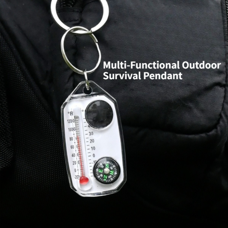 미니 야외 생존 키체인 3-in-1 나침반 온도계 돋보 - Compass Keychain Mini 리뷰 및 가격
