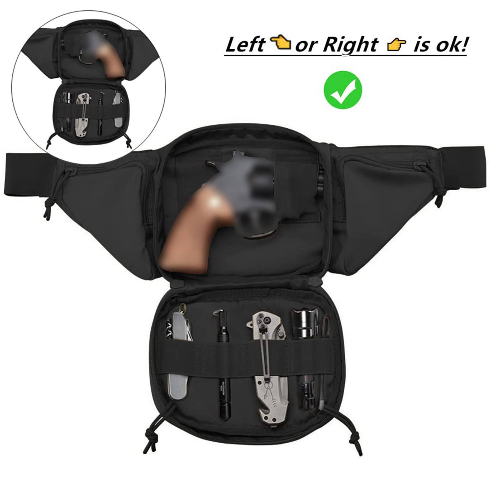 전술 패니 팩 총 홀스터 은폐 캐리 권총 허리 가방,  - Edc Concealed Carry Fanny Pack 리뷰 및 가격